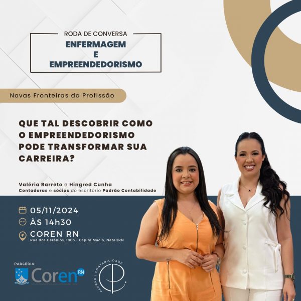 Roda de conversa enfermagem e empreendorismo